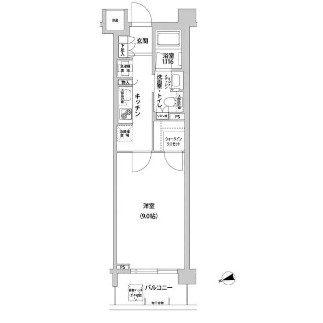 コンフォリア目黒青葉台 223の間取り 1