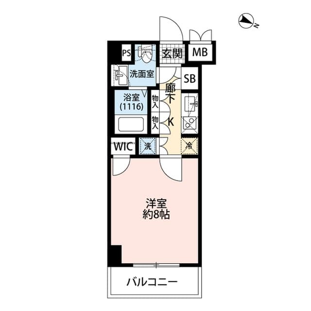 プレール・ドゥーク板橋本町 6階の間取り 1