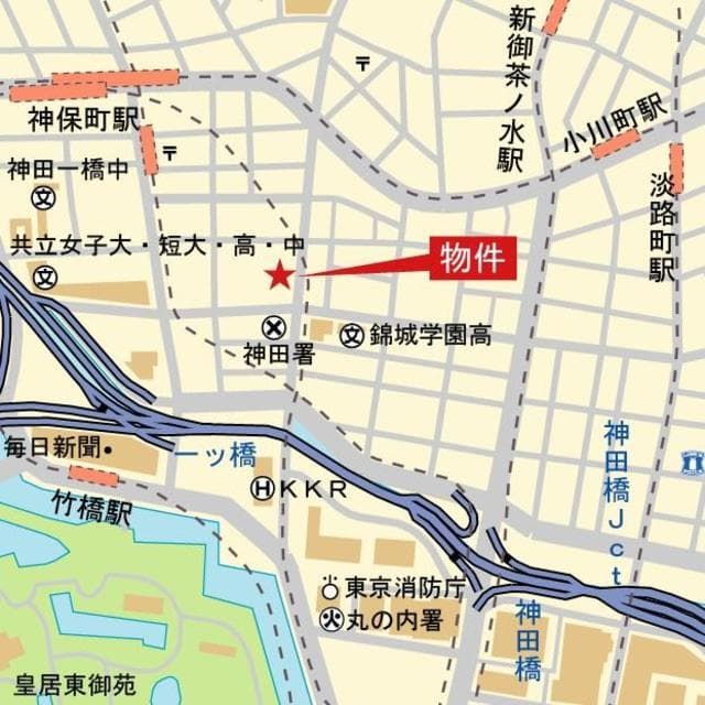 錦町トラッドスクエア 1502の地図 1
