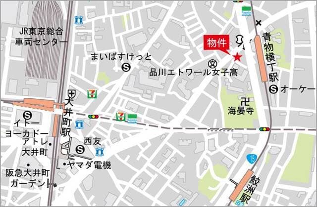 アーバネックス大井仙台坂 2階の地図 1
