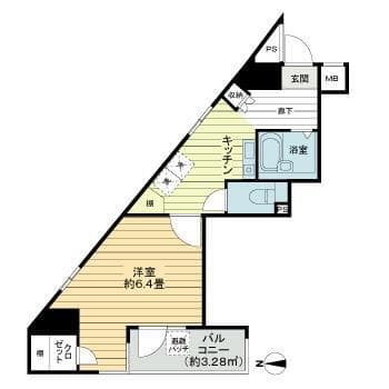 アーバイル池袋ＥＡＳＴ 1101の間取り 1