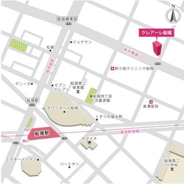 クレアーレ船堀 11階の地図 1