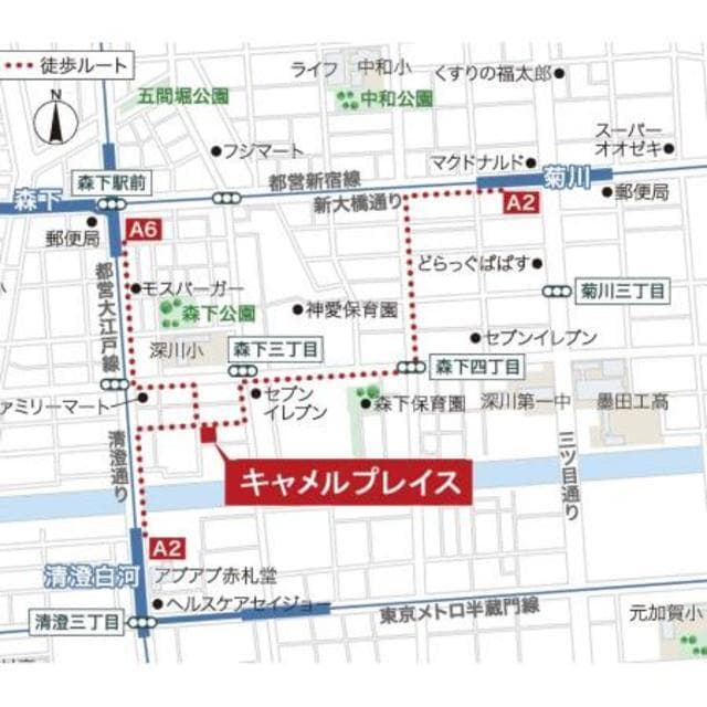 キャメルプレイス 5階の地図 1