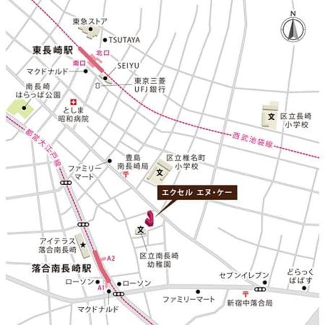 エクセル　エヌ・ケー 2階の地図 1