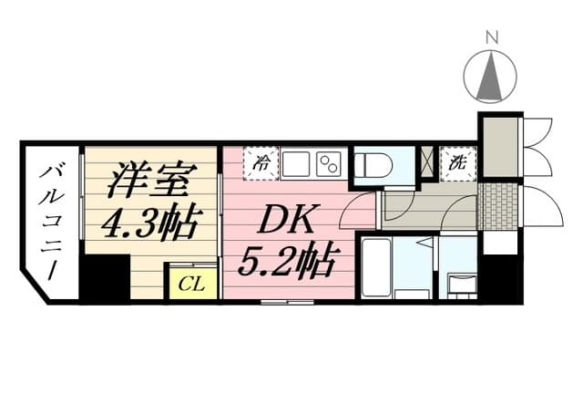 ＧＲＡＮＰＡＳＥＯ清澄白河 9階の間取り 1