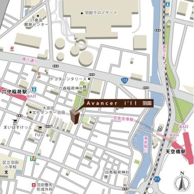 Ａｖａｎｃｅｒ　ｉ’ｌｌ　羽田 2階の地図 1