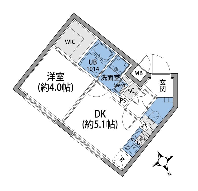 ルネサンスコート桜新町 3階の間取り 1