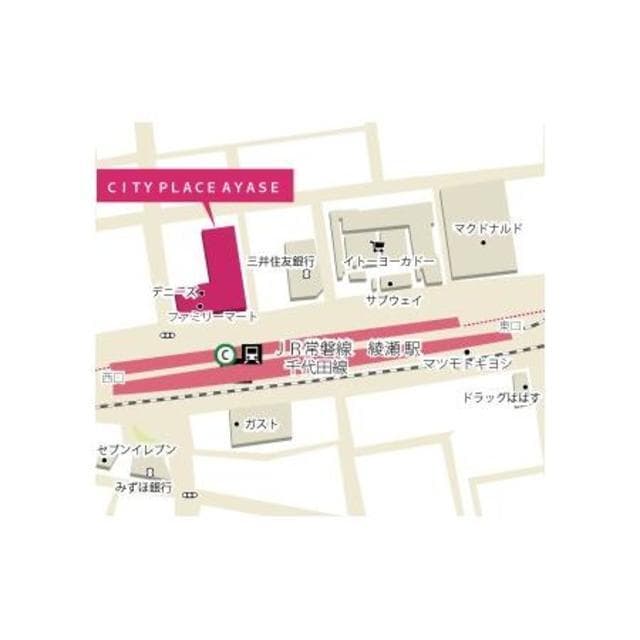 ＣＩＴＹ　ＰＬＡＣＥ　ＡＹＡＳＥ 7階の地図 1