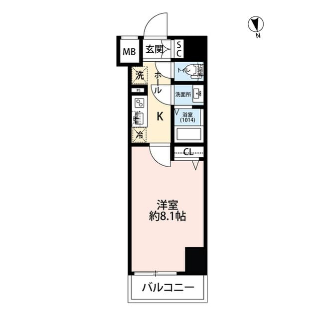 プレール・ドゥーク東向島 5階の間取り 1