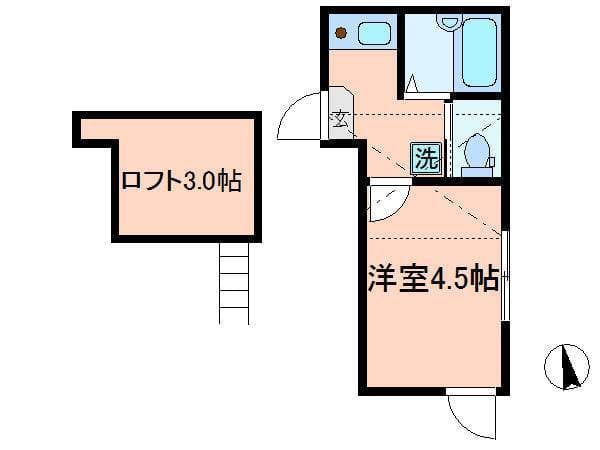 リブ亀戸Ⅶ 3階の間取り 1