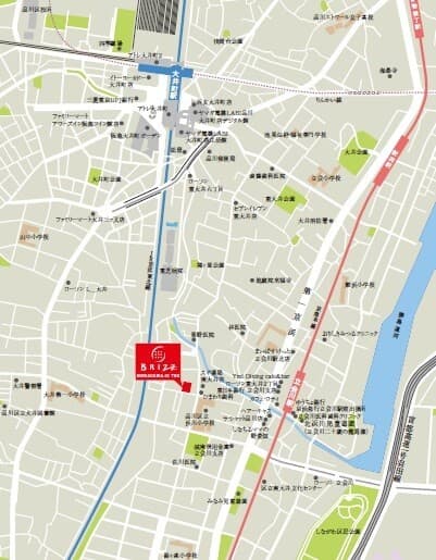 ブライズ品川大井TRE 5階の地図 1