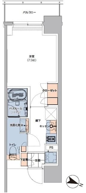 ボヌールステージ笹塚 11階の間取り 1