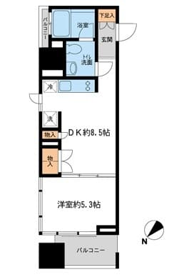 プロスペクトＫＡＬＯＮ三ノ輪 10階の間取り 1