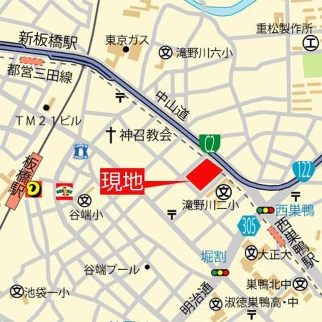 パークタワー滝野川 1101の地図 1