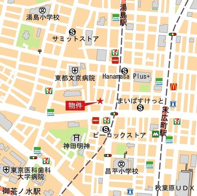 ＥＤＩＴ御茶ノ水妻恋坂 502の地図 1