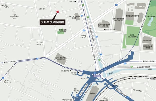 フルハウス飯田橋 101の地図 1