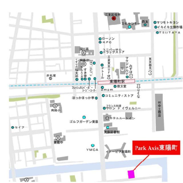 パークアクシス東陽町 1301の地図 1