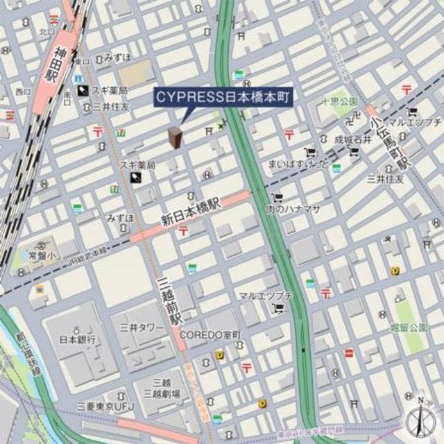 サイプレス日本橋本町 5階の地図 1