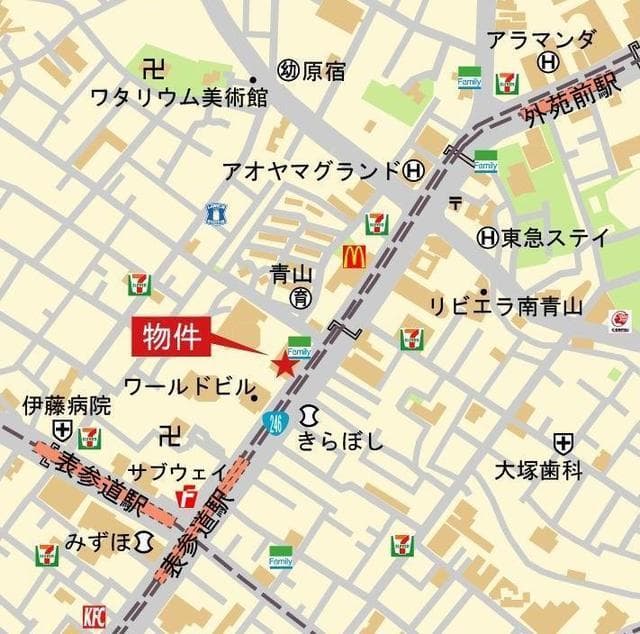 青朋レジデンス 12階の地図 1