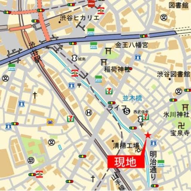 プライムレジデンス渋谷 8階の地図 1