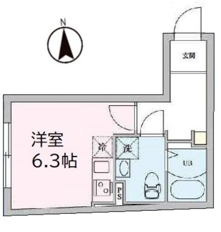 ALBA志茂 2階の間取り 1