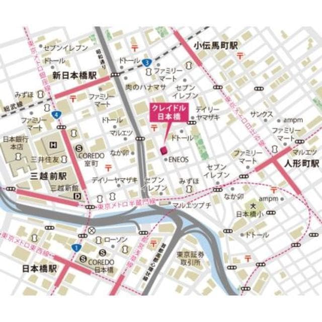 クレイドル日本橋 7階の地図 1