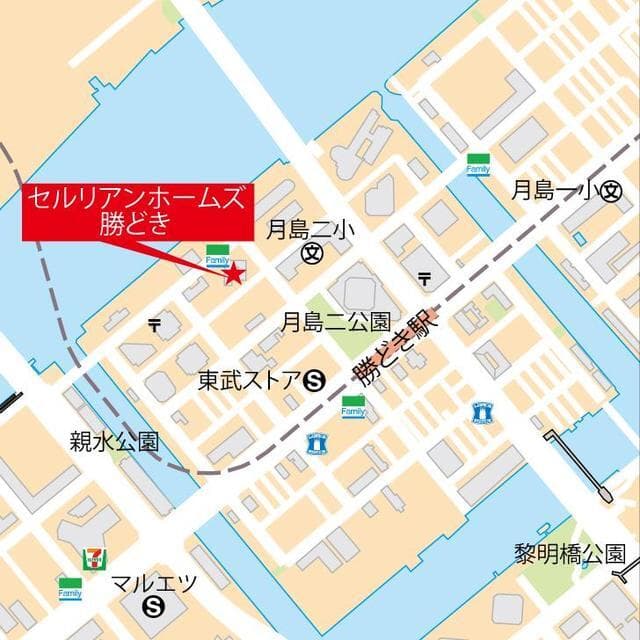 セルリアンホームズ勝どき 23階の地図 1