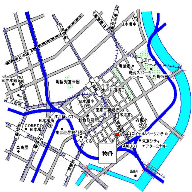 パークアクシス日本橋ステージ 13階の地図 1