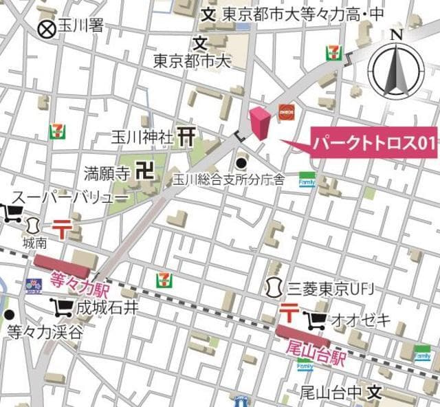 パークトトロス　０１ 2階の地図 1