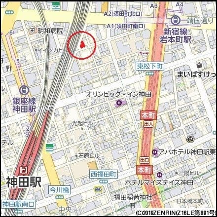 GRAN PASEO神田駅前 2階の地図 1