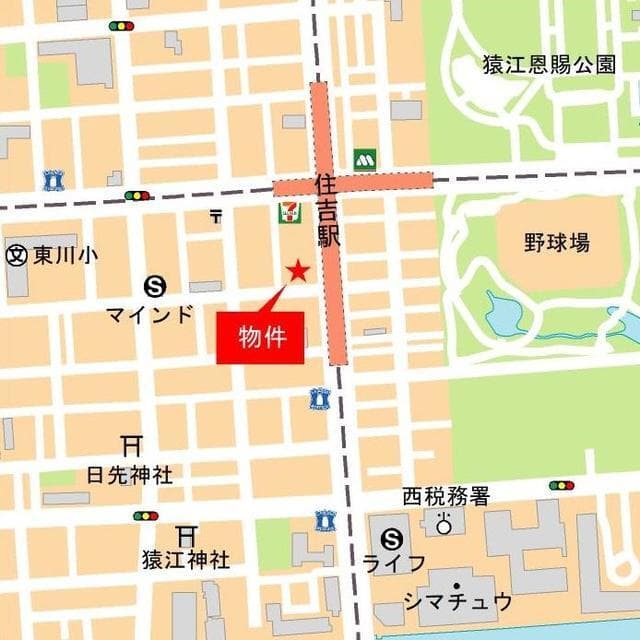 アーバネックス深川住吉II 1304の地図 1