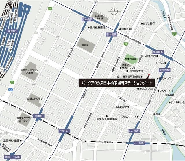 パークアクシス日本橋茅場町ステーションゲート 7階の地図 1
