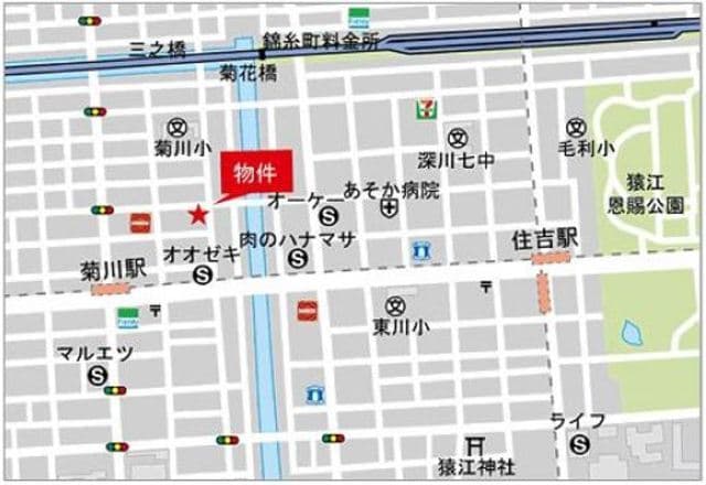 アーバネックス菊川II 7階の地図 1