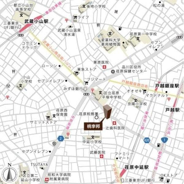 桃李邦 4階の地図 1