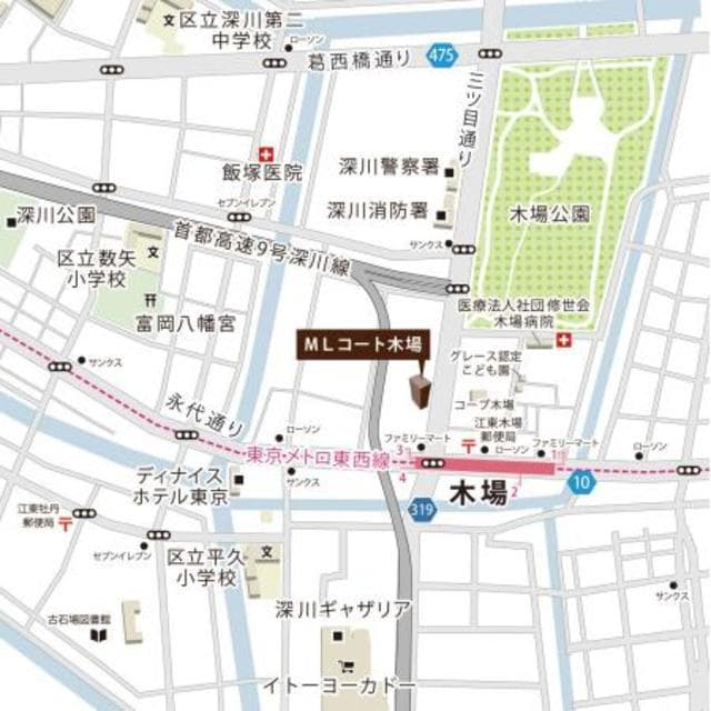 MLコート木場 2階の地図 1