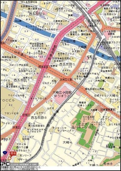五反田駅 徒歩11分 マンション 3階の地図 1