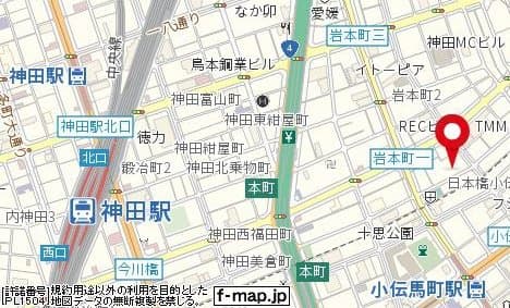 神田駅 徒歩10分 マンション 12階の地図 1