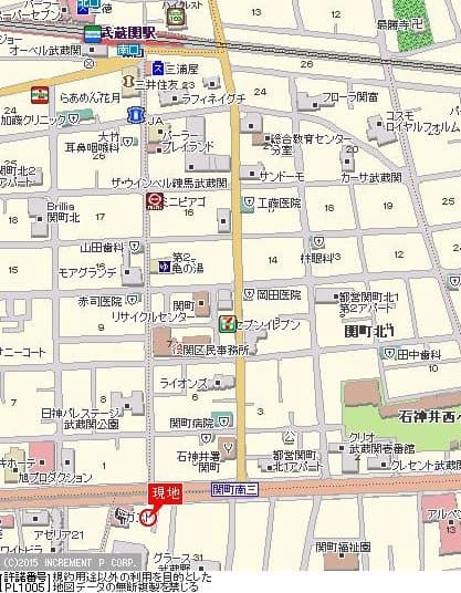 武蔵関駅 徒歩9分 マンション 7階の地図 1