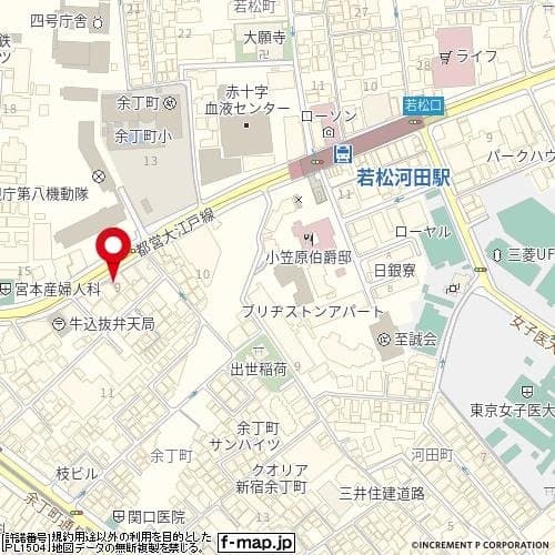 若松河田駅 徒歩3分 マンション 4階の地図 1
