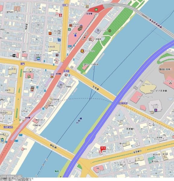 浅草駅 徒歩4分 マンション 5階の地図 1