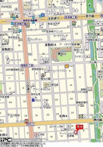 本所吾妻橋駅 徒歩10分 マンション 5階の地図 1