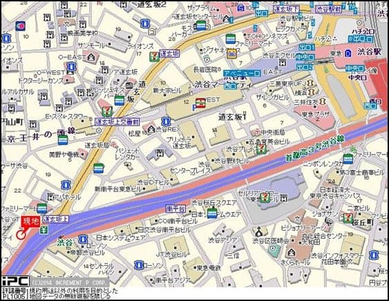 渋谷駅 徒歩9分 マンション 8階の地図 1