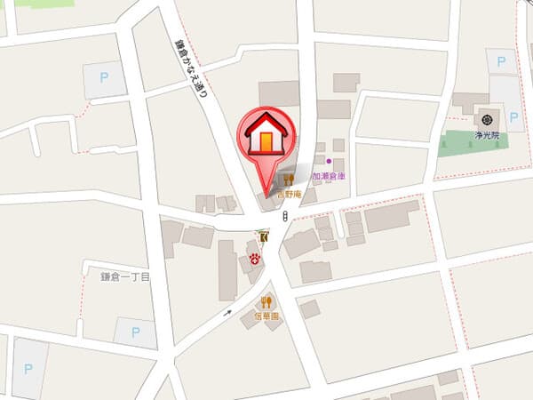 ソレアード鎌倉 2階の地図 1
