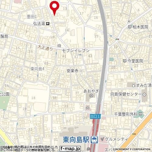 東向島駅 徒歩5分 マンション 4階の地図 1