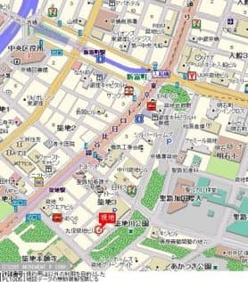 築地駅 徒歩3分 マンション 11階の地図 1