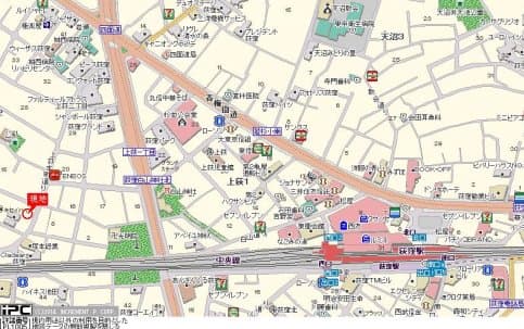 荻窪駅 徒歩7分 マンション 2階の地図 1