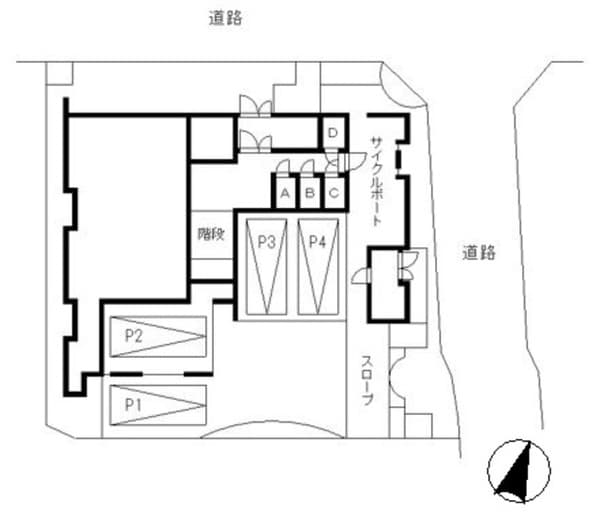レシェンテ目黒 3階の地図 1