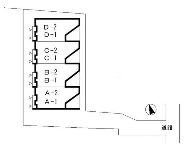 ピュアコート　Ｍ 1階の地図 1
