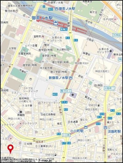 御茶ノ水駅 徒歩10分 マンション 5階の地図 1