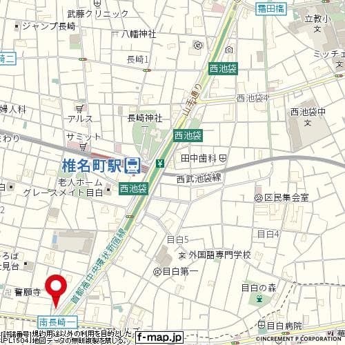 椎名町駅 徒歩6分 マンション 8階の地図 1